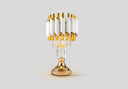 Opulent Noir Crystal Lamp