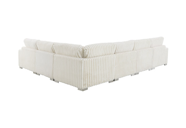 Shaggy Velvet Sectional