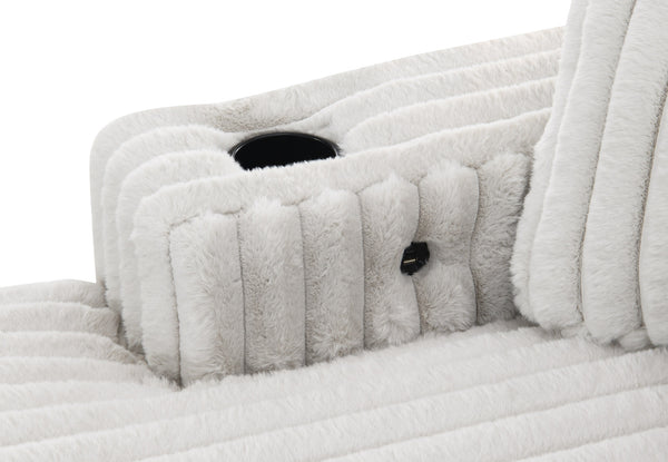 Shaggy Velvet Sectional